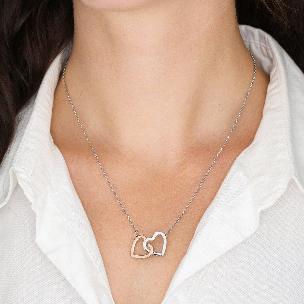 Mother Daughter ∘ We Will Always Have Each Other ∘ Interlocking Hearts Necklace