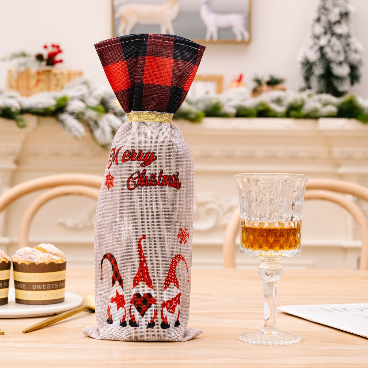 Jolly Gnomes Wine Bottle Covers