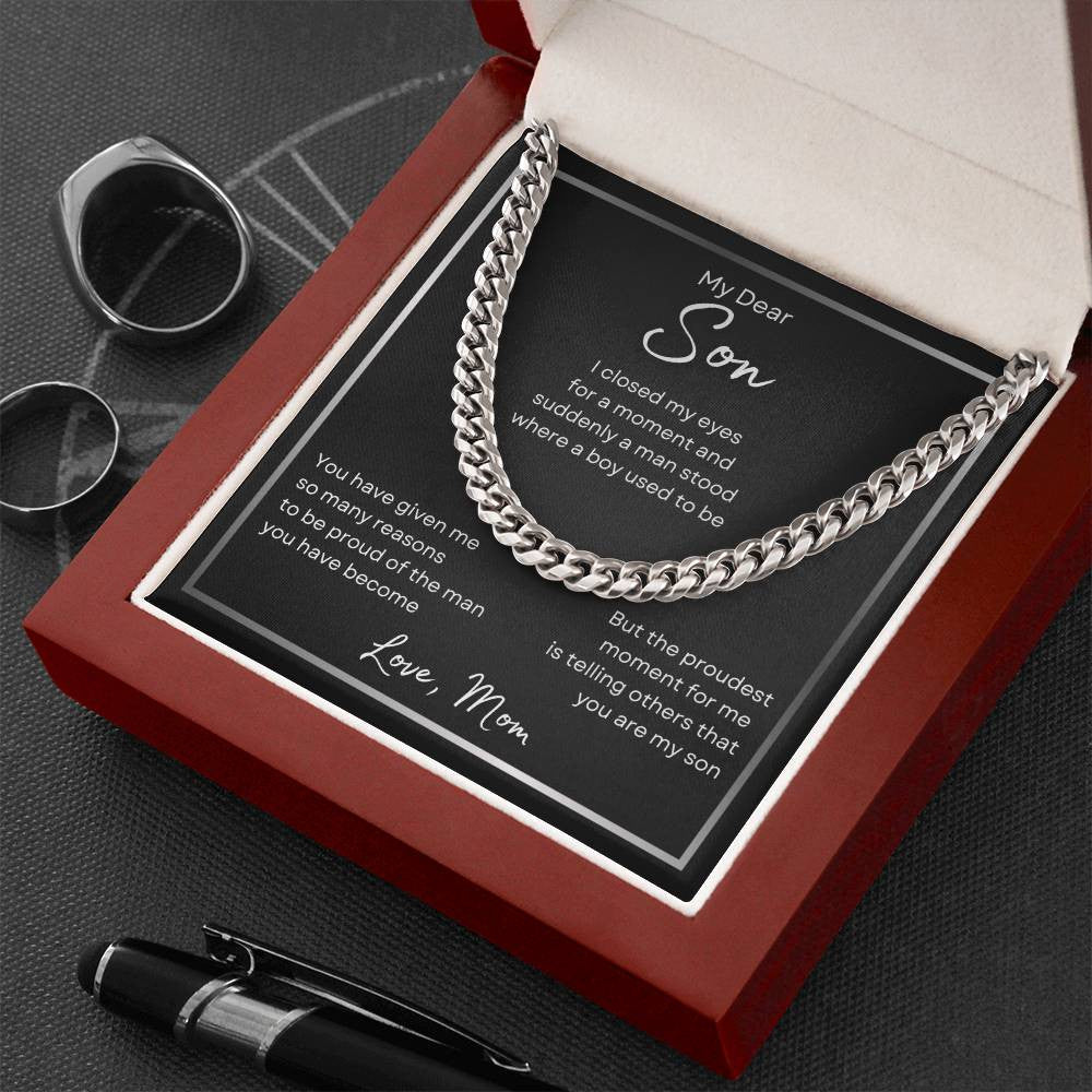 To My Son ∘ Suddenly a Man ∘ Cuban Link Chain
