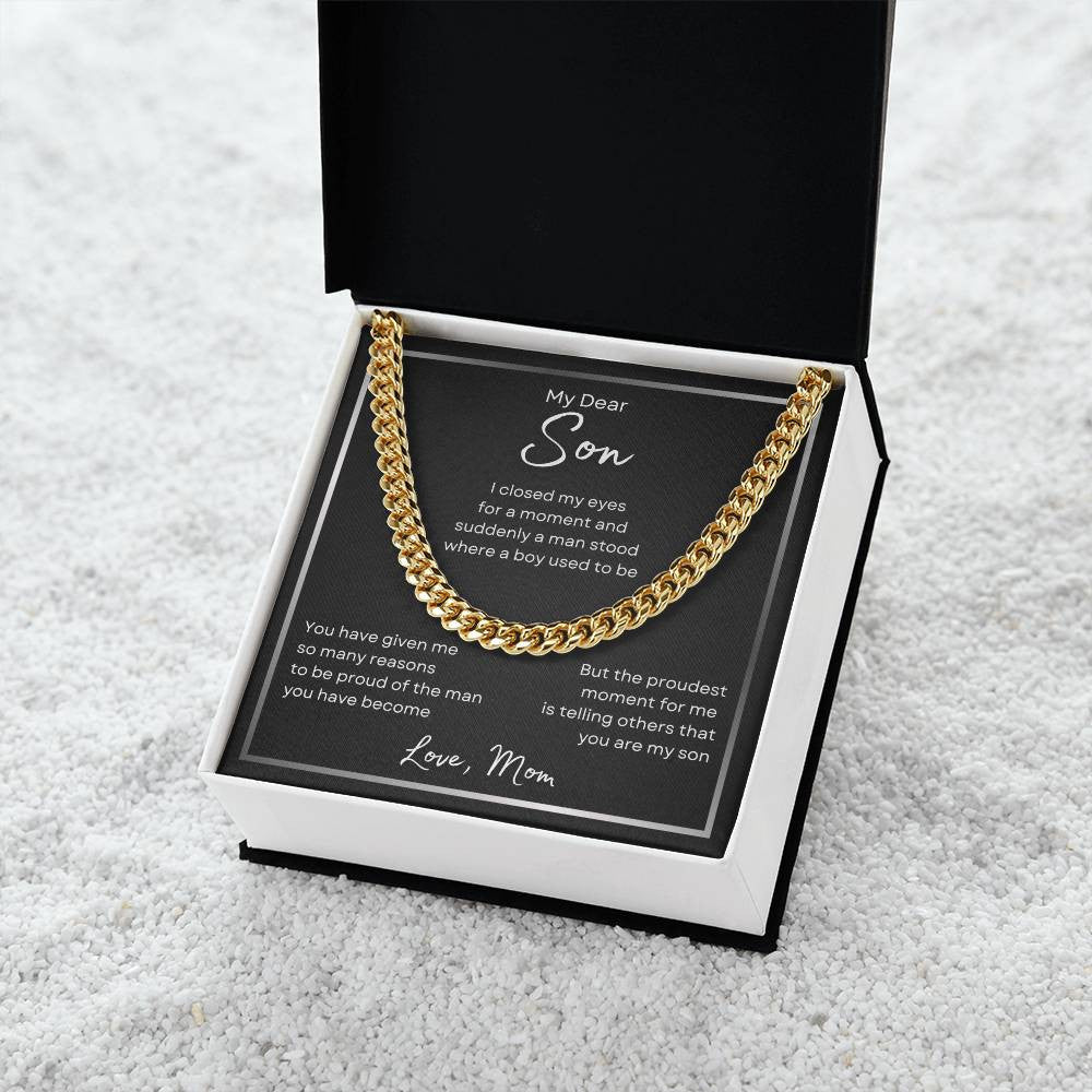 To My Son ∘ Suddenly a Man ∘ Cuban Link Chain