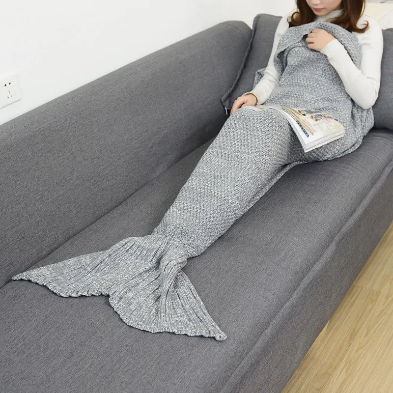 Enchanted Mermaid Tail Blanket
