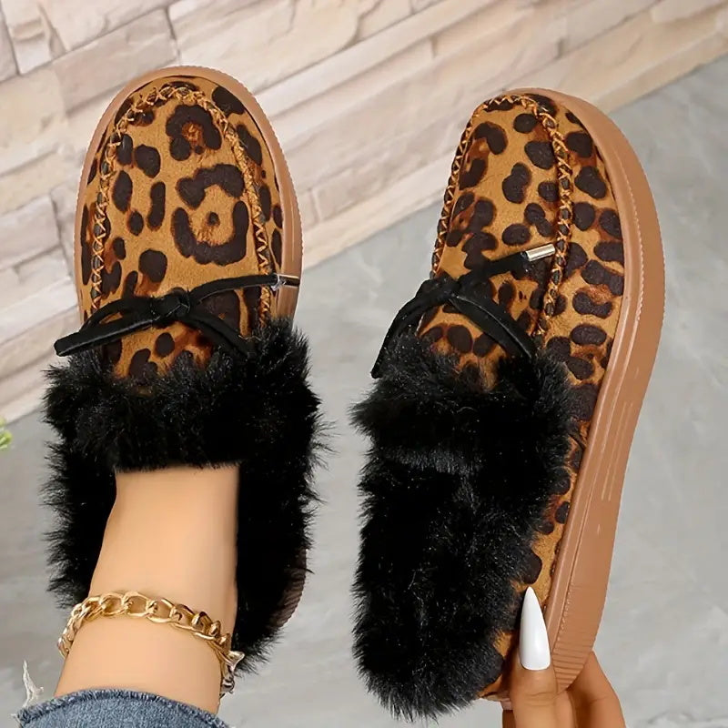 Cozy Fur-Lined Slip-On Sneakers