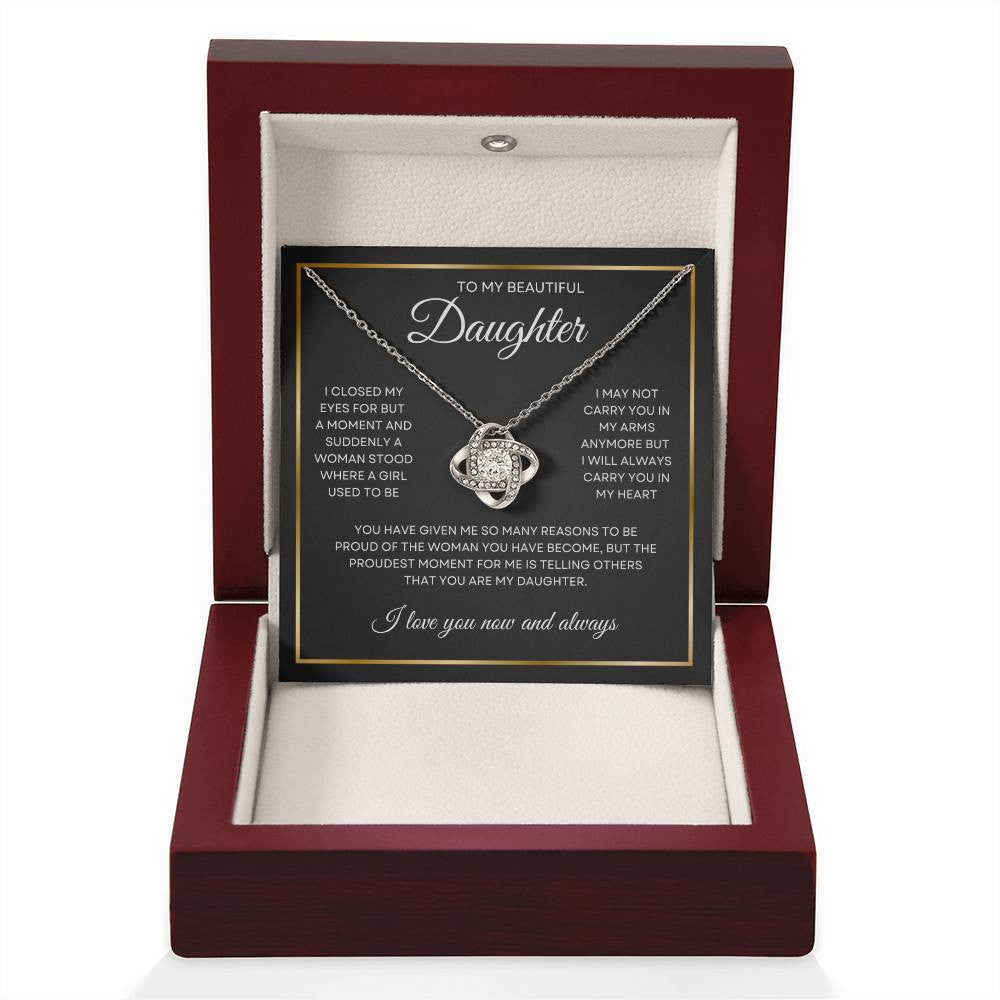 Suddenly A Woman Love Knot Necklace