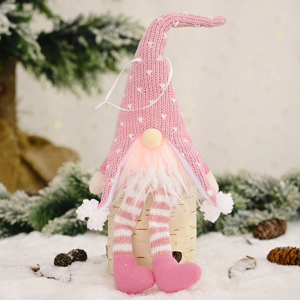 Glow-Up Gnome with Knit Hat & Dangly Legs
