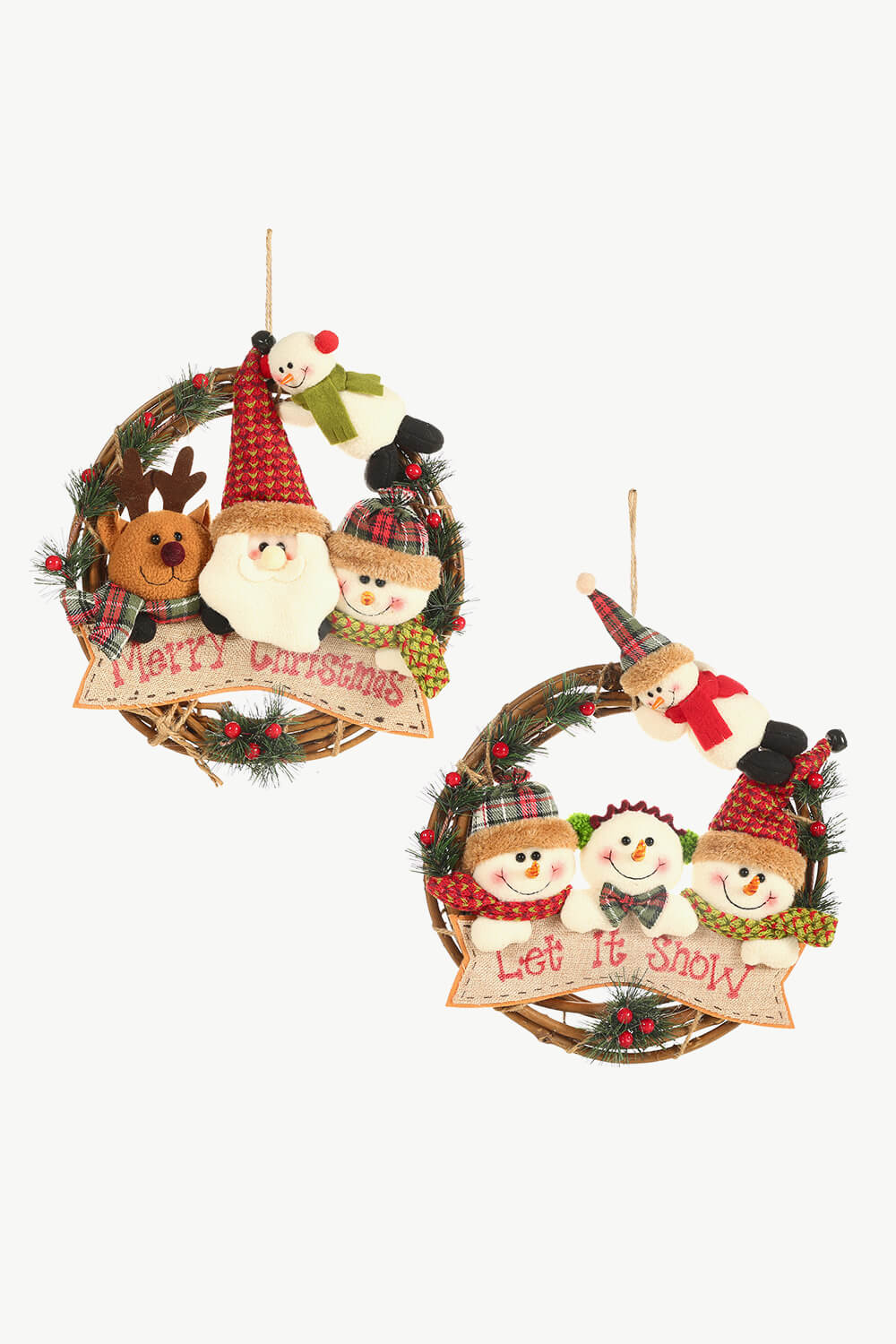 Cozy Christmas Holiday Wreath