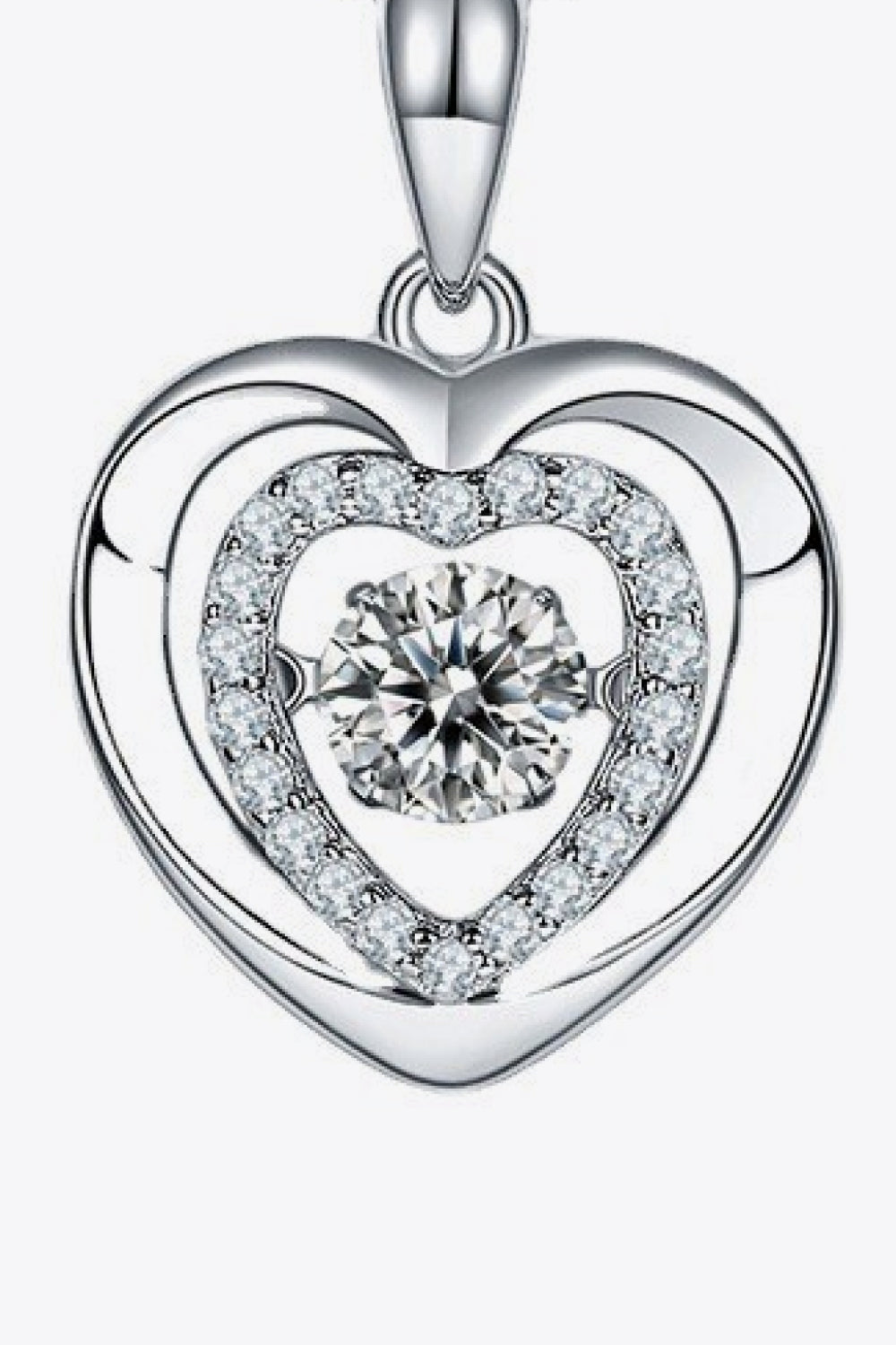 Radiant Heart Moissanite Necklace