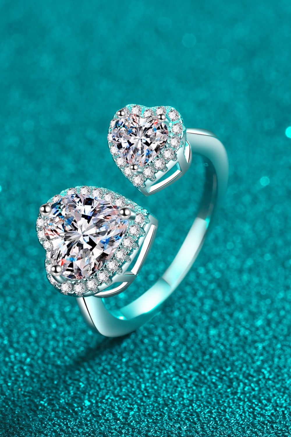 Love’s Embrace Open Moissanite Ring