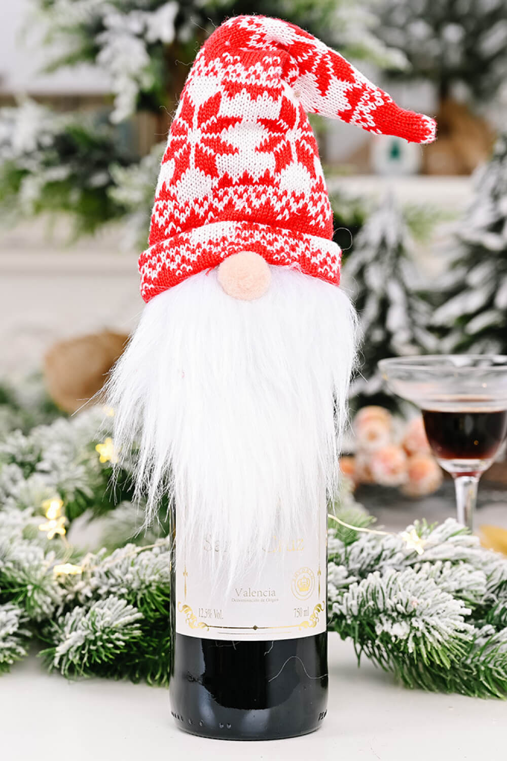 Merry Gnomes Wine Bottle Covers