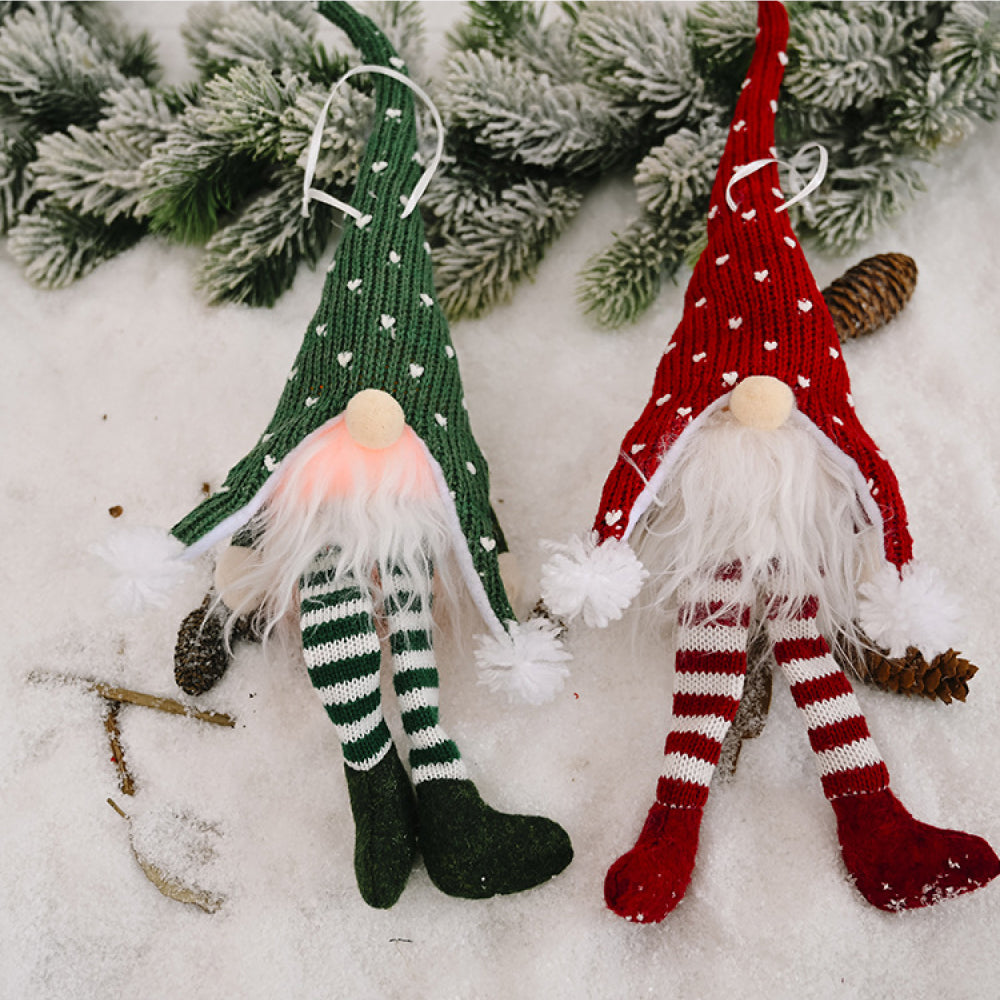 Glow-Up Gnome with Knit Hat & Dangly Legs