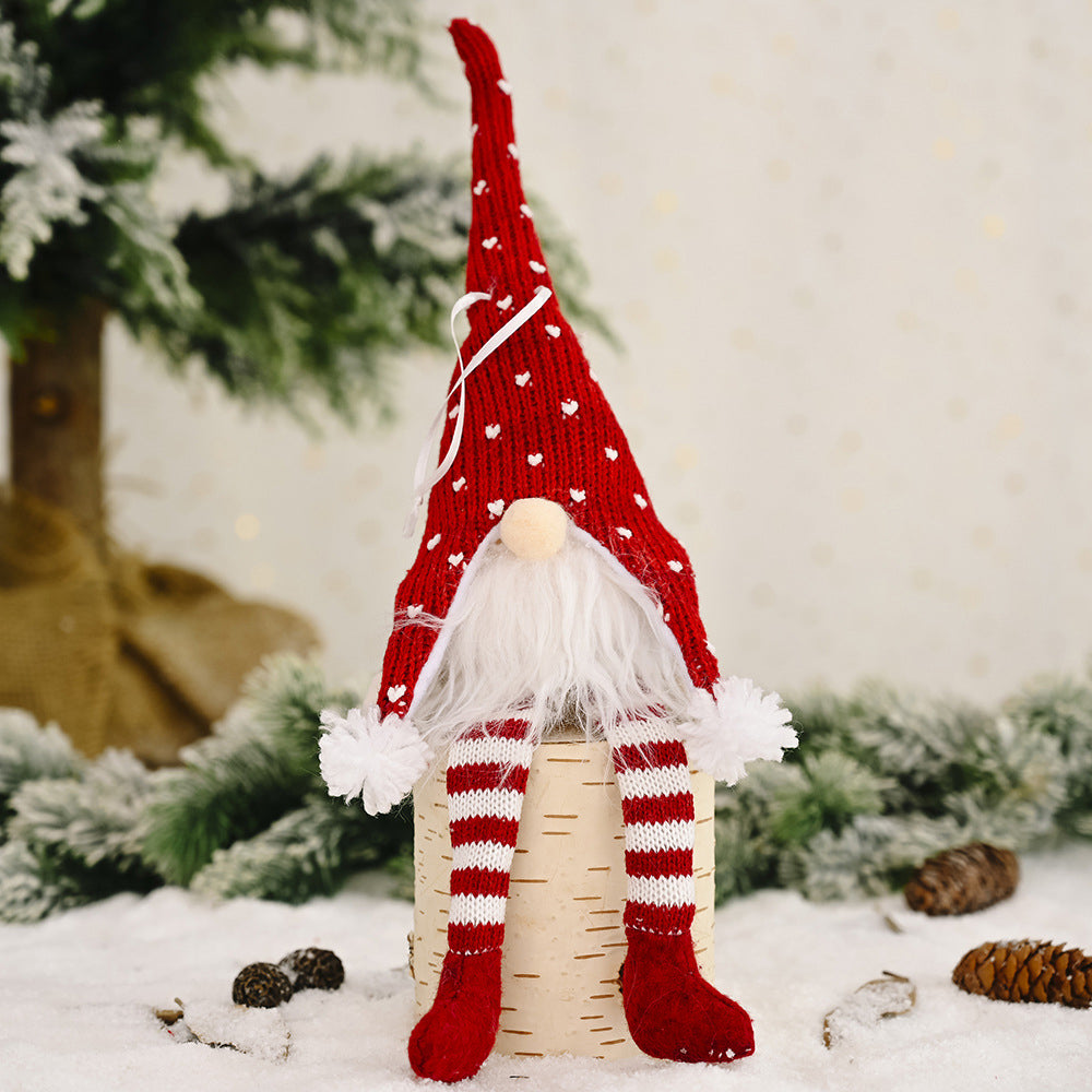 Glow-Up Gnome with Knit Hat & Dangly Legs