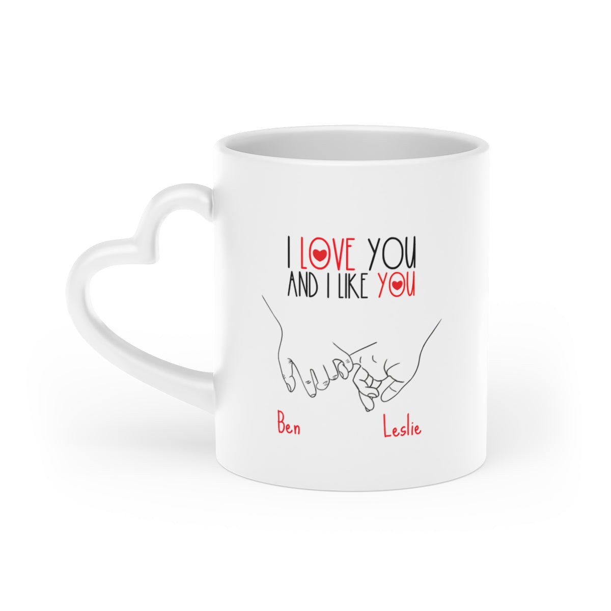 "I Love You and I Like You" Personalized Mug