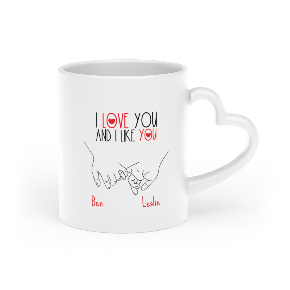"I Love You and I Like You" Personalized Mug
