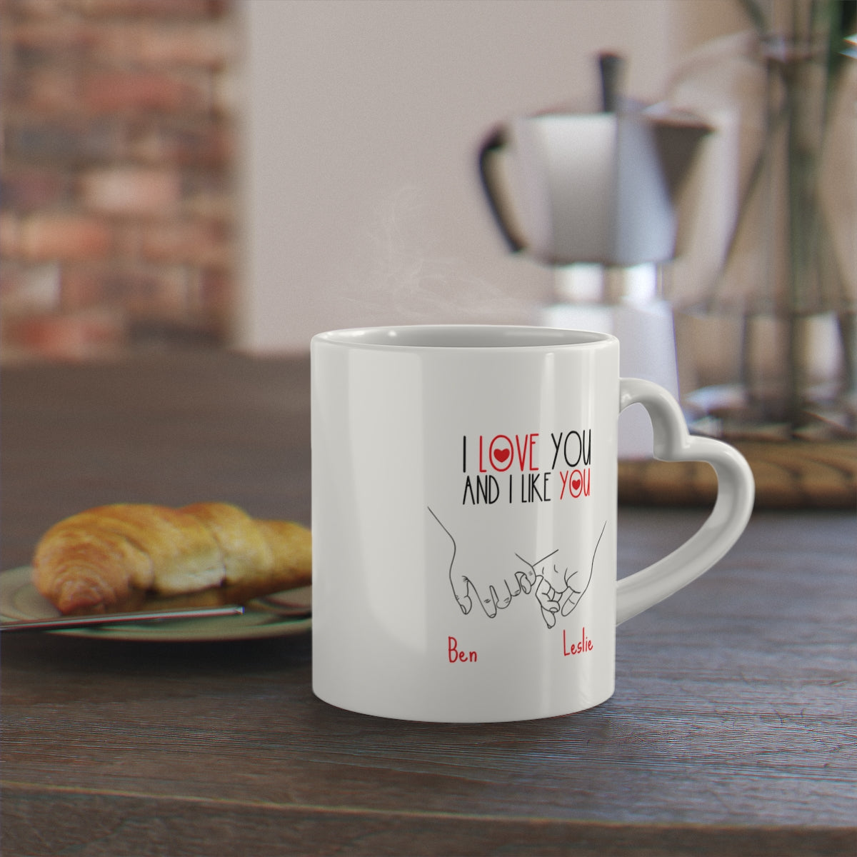 "I Love You and I Like You" Personalized Mug