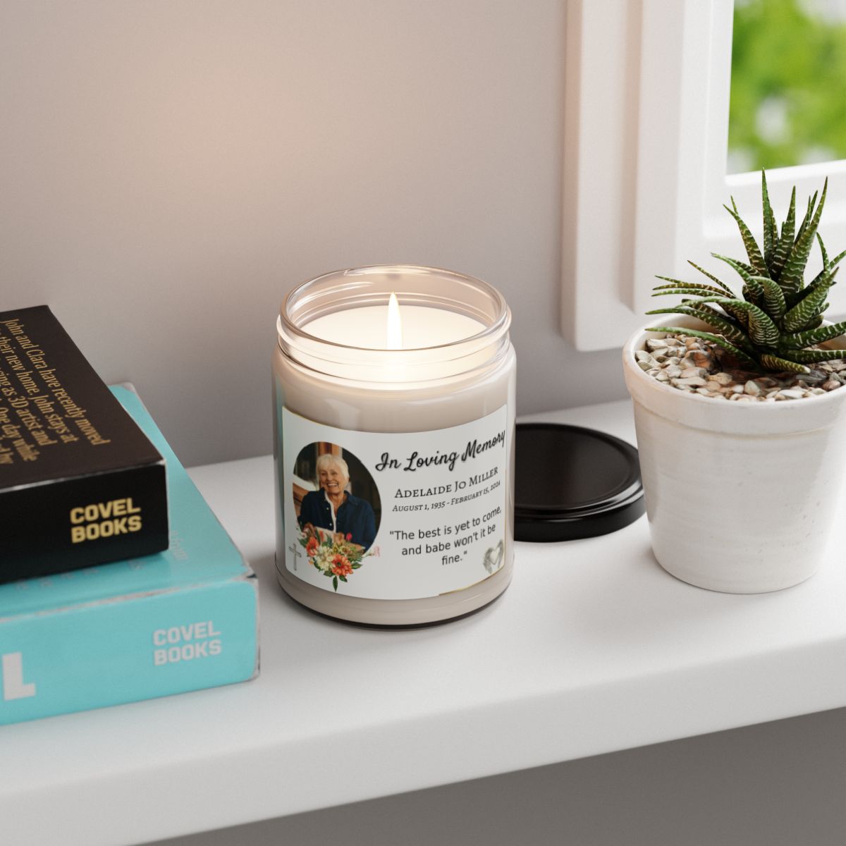 Customizable Remembrance Candle (Light Background)