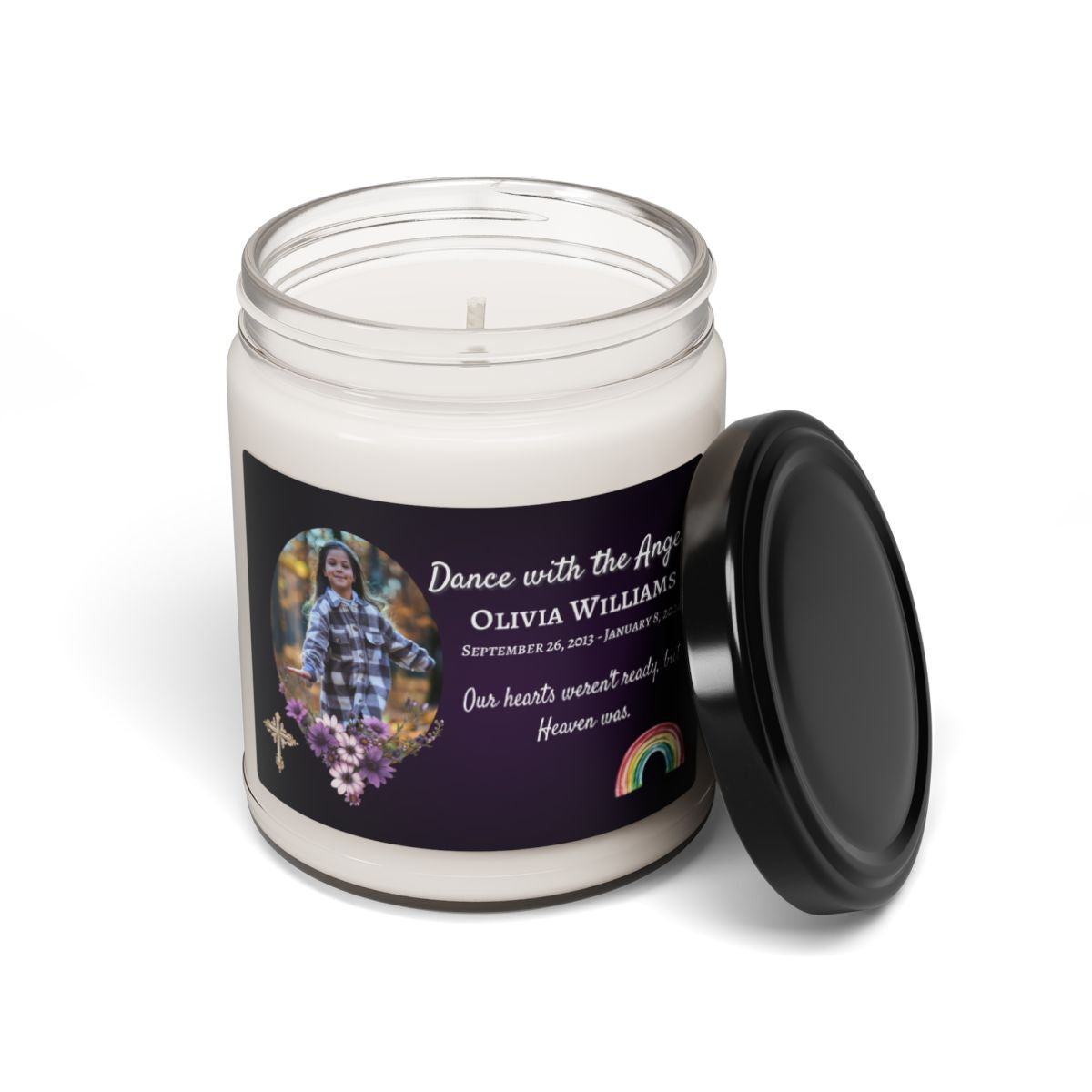 Customizable Remembrance Candle (Dark Background)
