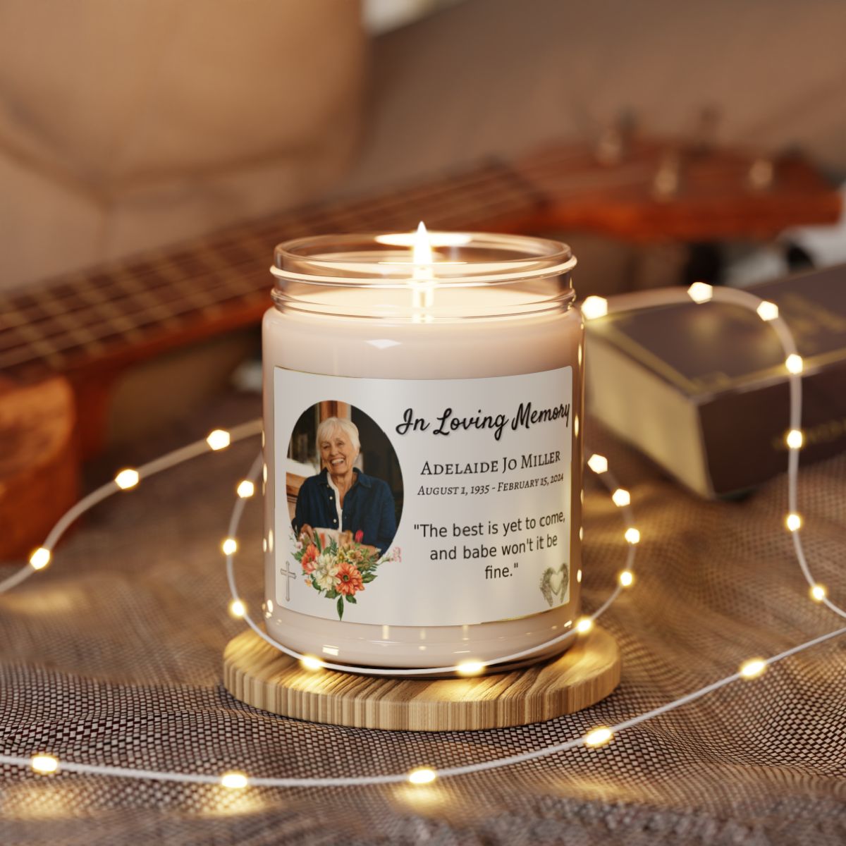 Customizable Remembrance Candle (Light Background)