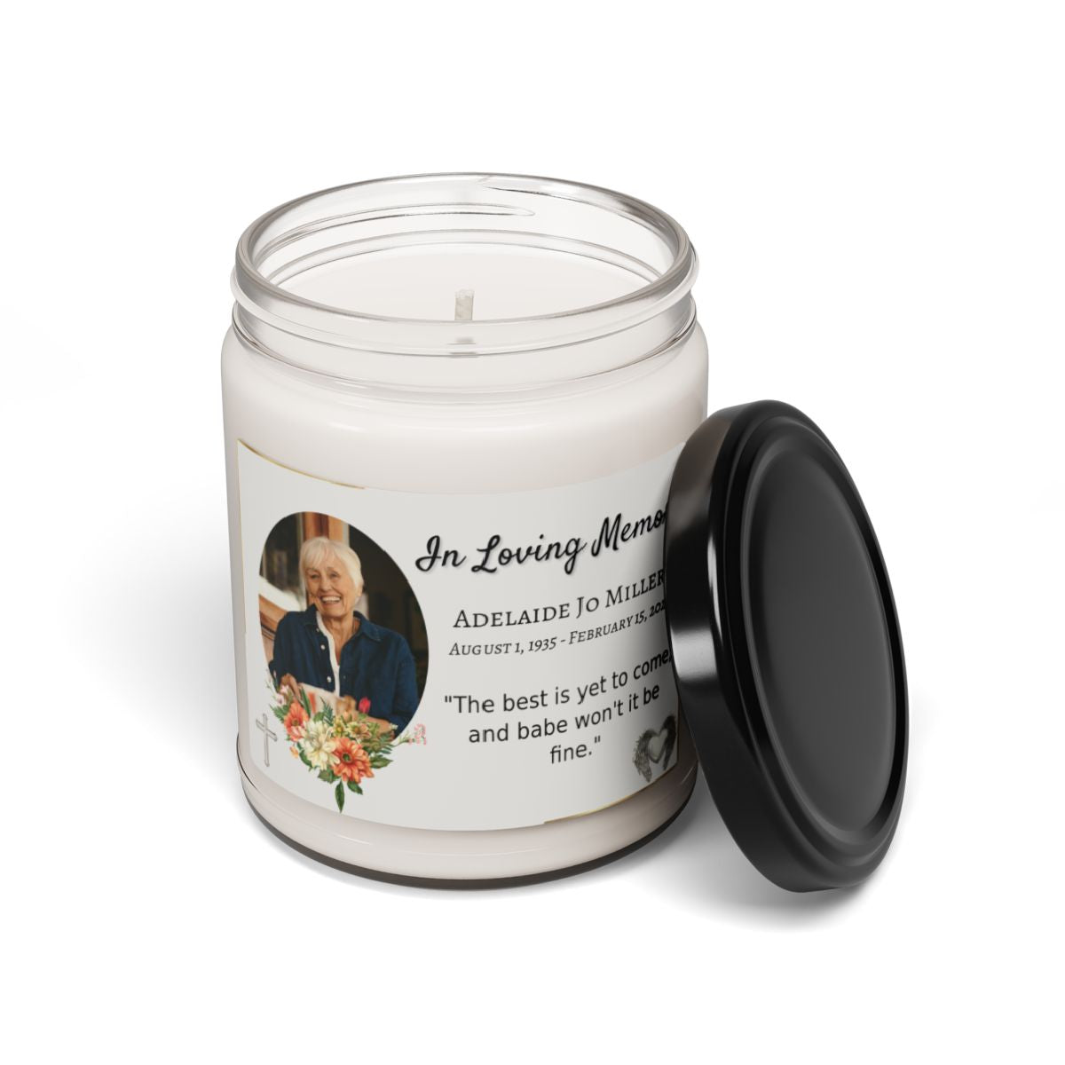 Customizable Remembrance Candle (Light Background)