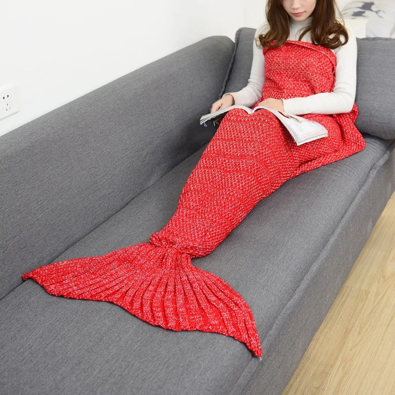 Enchanted Mermaid Tail Blanket