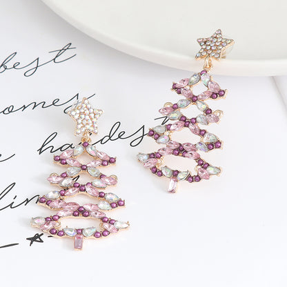 Holiday Glam Tree Earrings