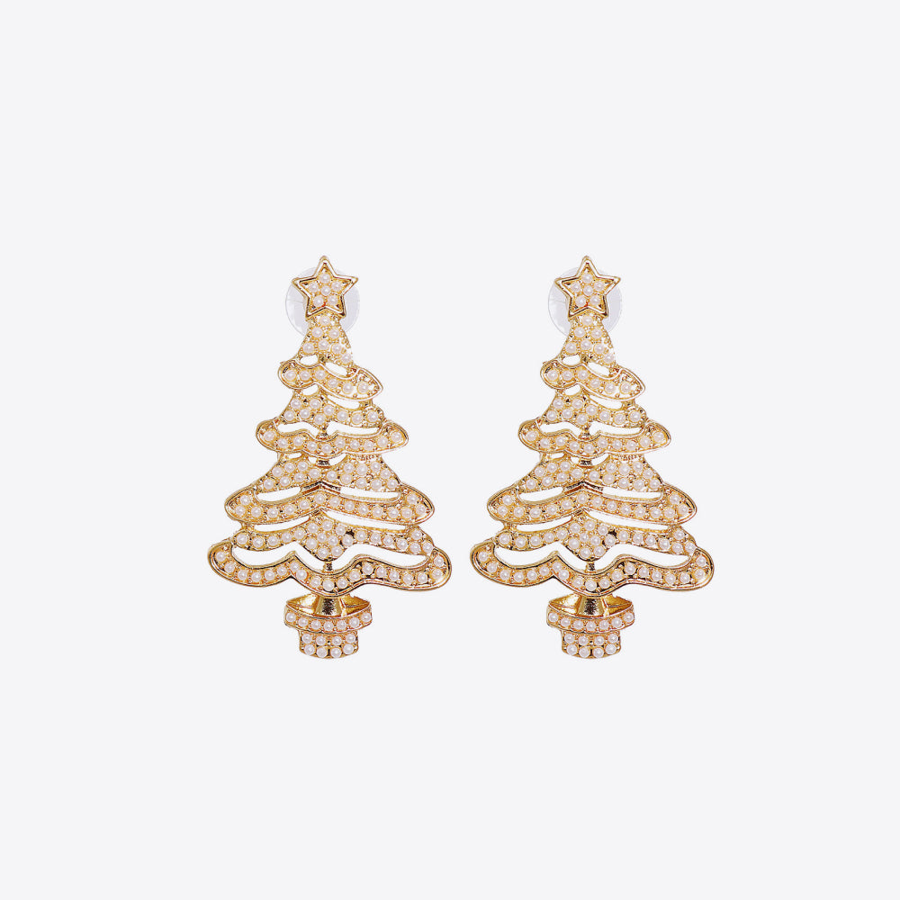 Dazzling Holiday Tree Earrings