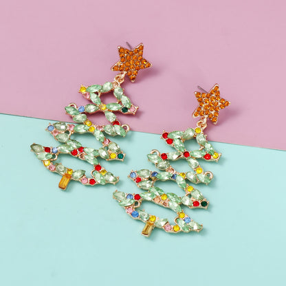 Holiday Glam Tree Earrings