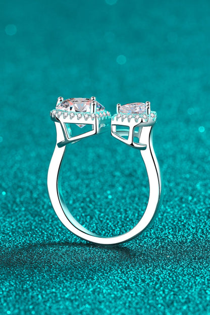 Love’s Embrace Open Moissanite Ring