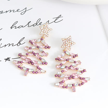 Holiday Glam Tree Earrings