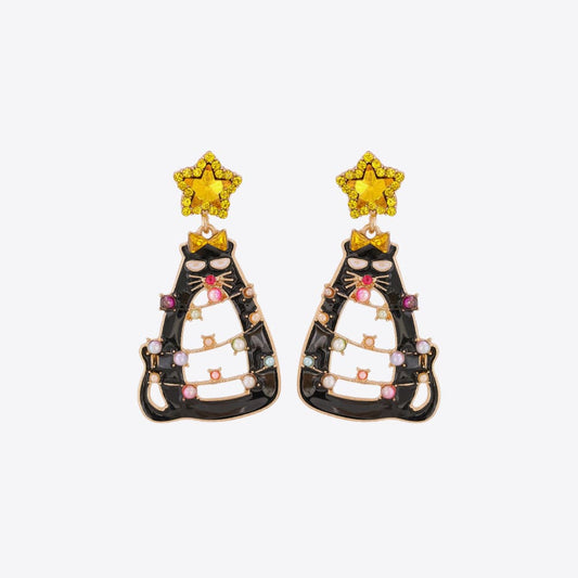 Merry Mischief Cat Earrings