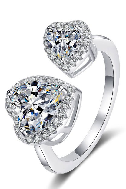 Love’s Embrace Open Moissanite Ring