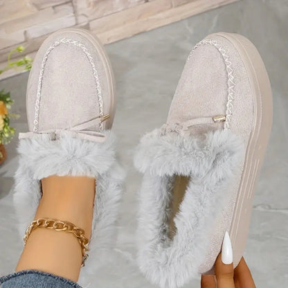 Cozy Fur-Lined Slip-On Sneakers