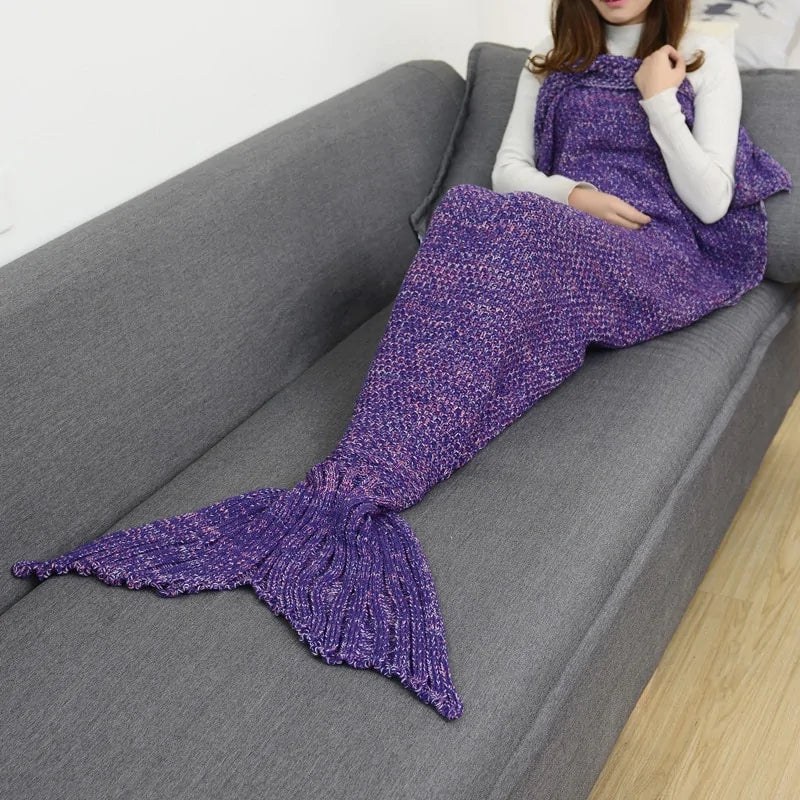 Enchanted Mermaid Tail Blanket