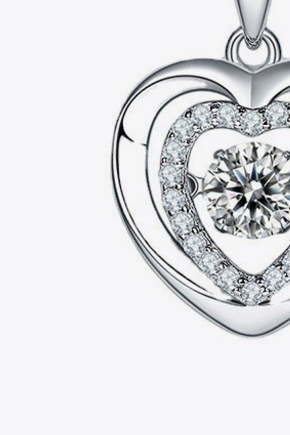 Radiant Heart Moissanite Necklace