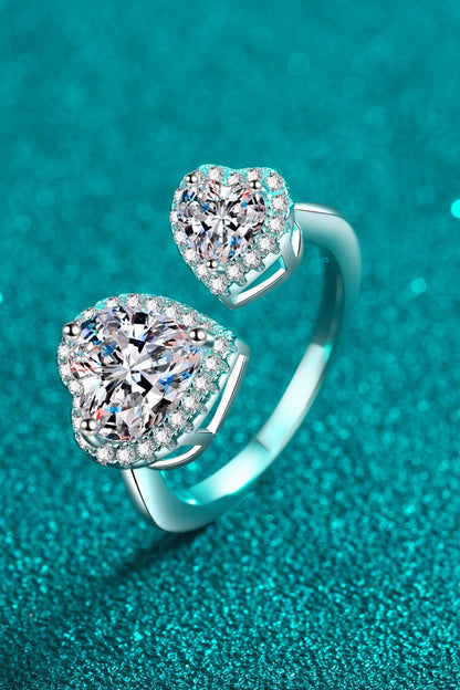 Love’s Embrace Open Moissanite Ring