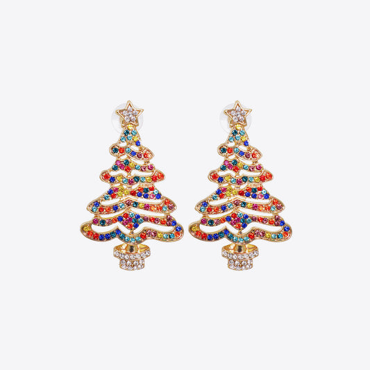 Dazzling Holiday Tree Earrings