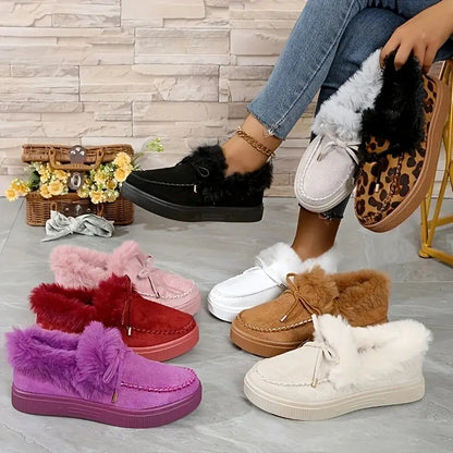 Cozy Fur-Lined Slip-On Sneakers