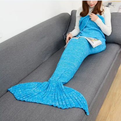 Enchanted Mermaid Tail Blanket